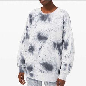 lululemon marble dye perfectly oversized crew